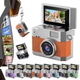 thumbnail image 1 of Mini Digital Camera,Thumb-Sized Flip Screen,Digital Retro Ccd High-Definition Portable Small Camera,180° Flip Screen,HD Video Recording CCD for Travel Party Vlog, 1 of 7