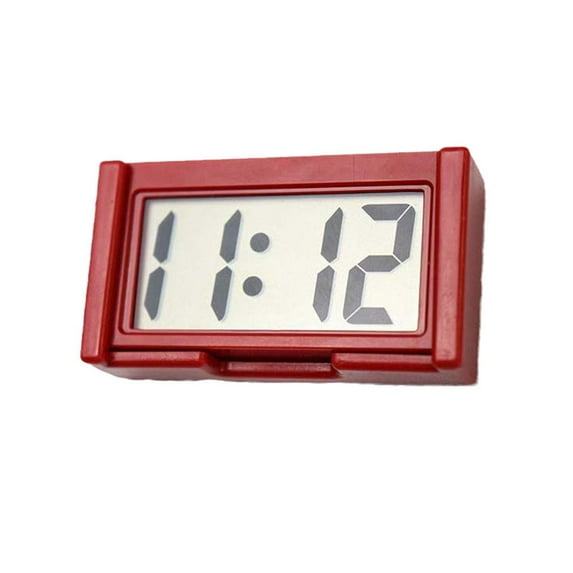 Mini Digital Clock Decorative Large Screen Car Clock Car Adhesive Electronic L2v1 Dashboard Ornament Self Accessories