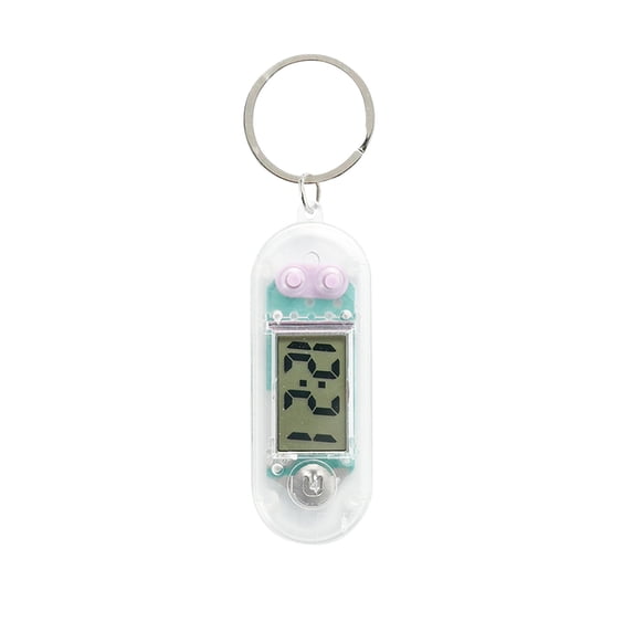 Mini Digital Clock Keychain – Portable Silent Electronic Timepiece for Students,Exams,and Daily Schedule Management,Clear Display