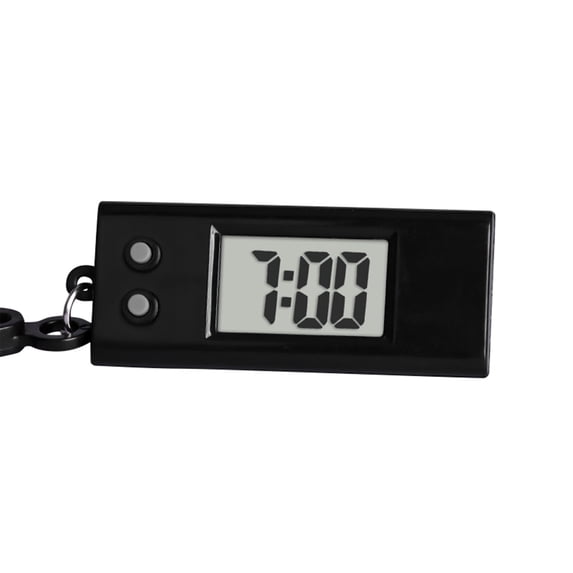 Mini Digital Clock, Small Clock Digital, 2X1 In, Silent Alarm Clock, Lcd Display, Daily On-The-Go, Pocket-Sized, Black, 1 Pc