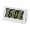 thumbnail image 1 of Mini Digital Desktop Clock with LCD Display, Compact Design for Home, Office, and Bedside Use,White, 1 of 4