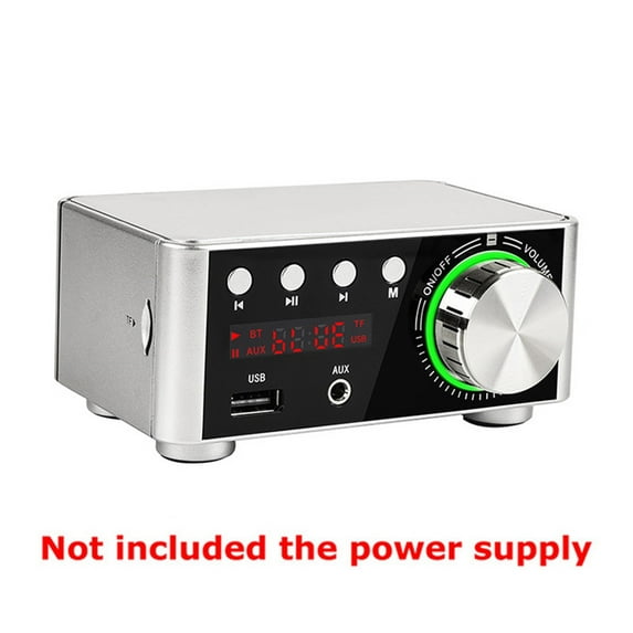 Mini Digital HiFi Bluetooth 5.0 Power Class D Amplifier Amp 50W*2 Home Theater Car Marine USB TF-Card ,Scalable Fun