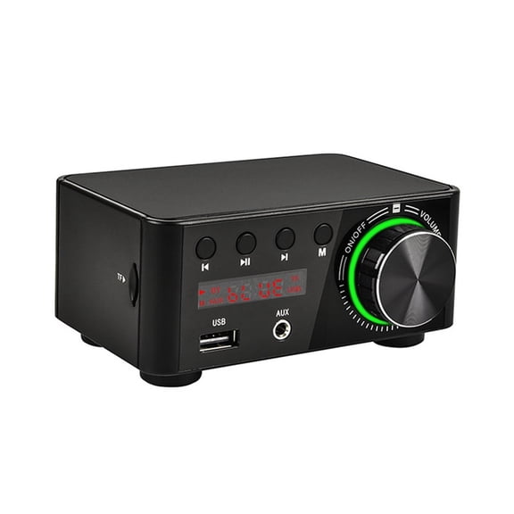Mini Digital HiFi Bluetooth 5.0 Power Class D Amplifier Amp 50W*2 Home Theater Car Marine USB TF-Card ,Powerful Sound Quality