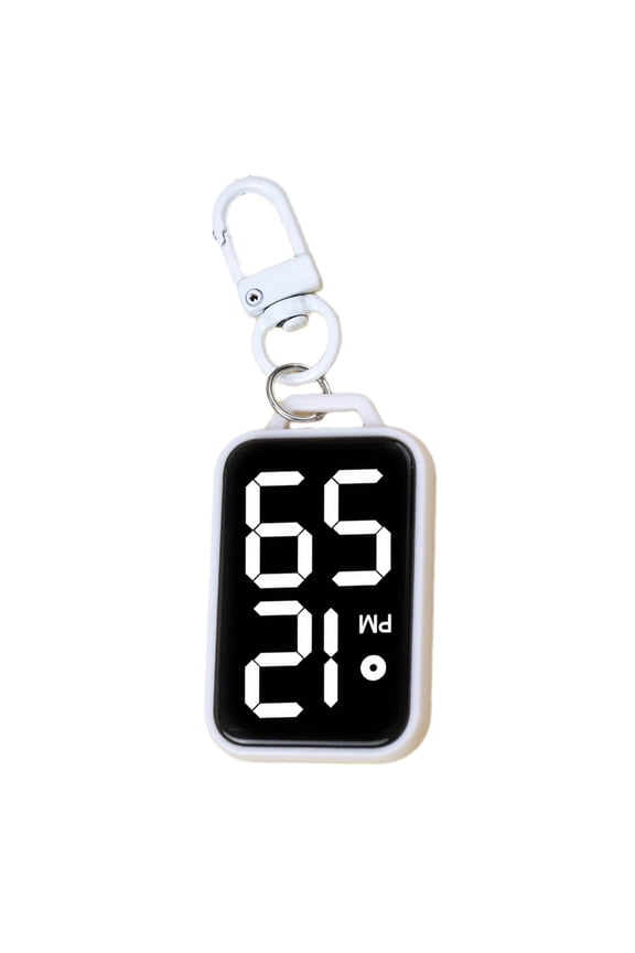 Mini Digital Keychain Pocket Watch For Students Exams Plastic Electronic Clock