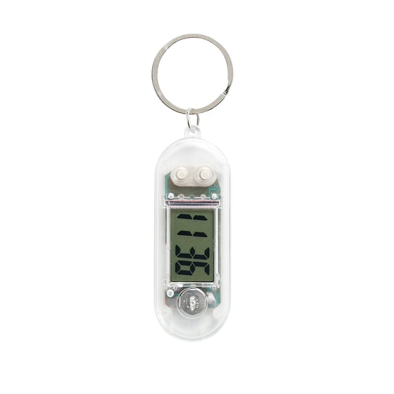Mini Digital Keychain Watch, Portable LCD Key Ring Clock, Portable Desktop Clock ,Compact Electronic Watch for Keys, Backpacks, Students, Office Workers, 4 Colors Available