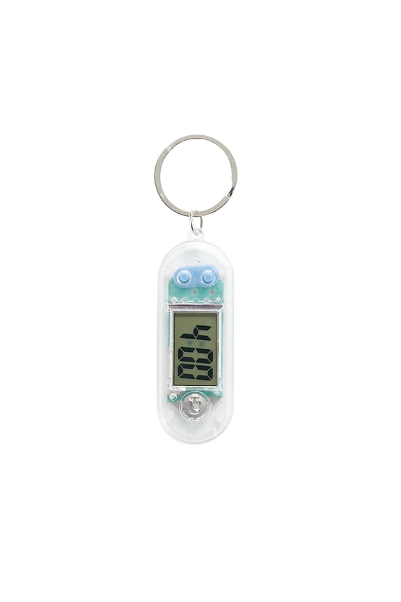 Mini Digital Keychain Watch, Portable LCD Key Ring Clock, Portable Desktop Clock ,Compact Electronic Watch for Keys, Backpacks, Students, Office Workers, 4 Colors Available
