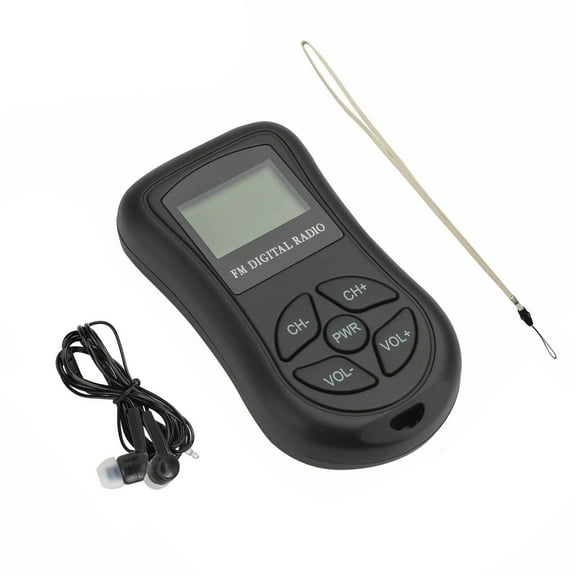 Mini Digital LCD Screen FM Radio Pocket Receiver DSP Stereo Audio Sound EarphoneTAPDRA Spare Part