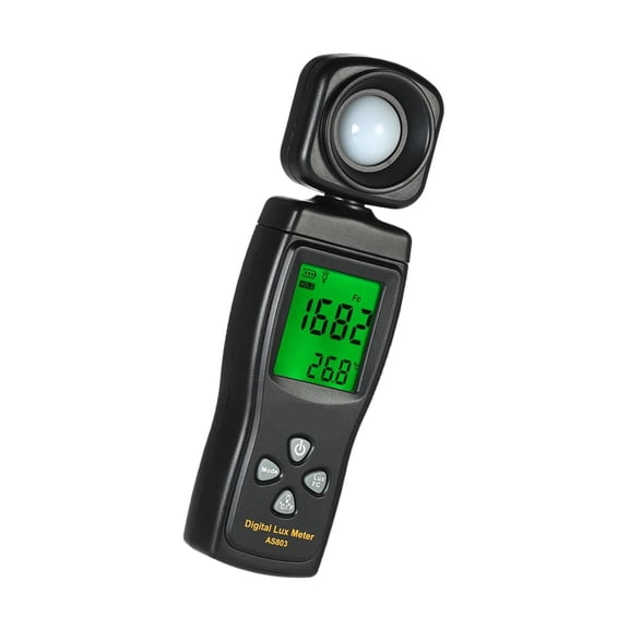 Mini Digital Lux Meter LCD Display Handheld Illuminometer Luminometer Photometer Luxmeter Light Meter 0-200000 Lux ,High Precision