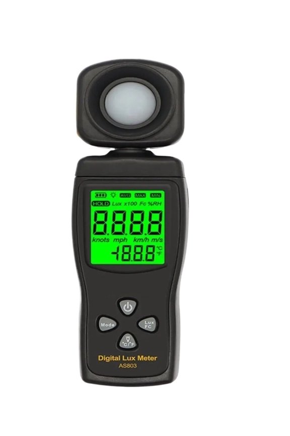 Mini Digital Lux Meter LCD Display Handheld Illuminometer Luminometer Photometer Luxmeter Light Meter 0-200000 Lux ,Long time use