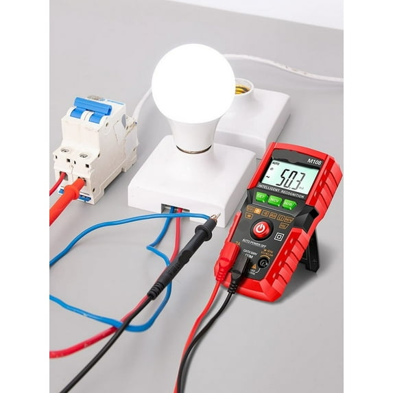 Mini Digital Multimeter 4000 Counts Non Contact Current Voltage Tester ...