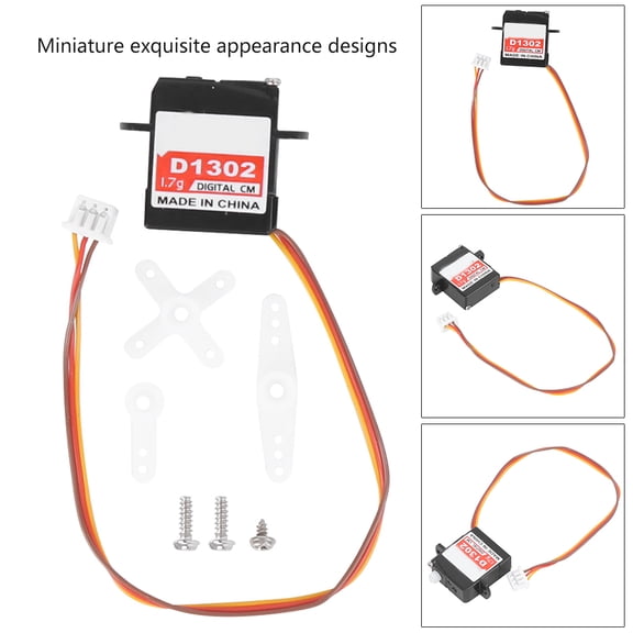 Mini Digital Servo For RC Aircraft, Coreless Motor, High <span Style="background:red"></span>  Speed, JS1.25/JR Plug