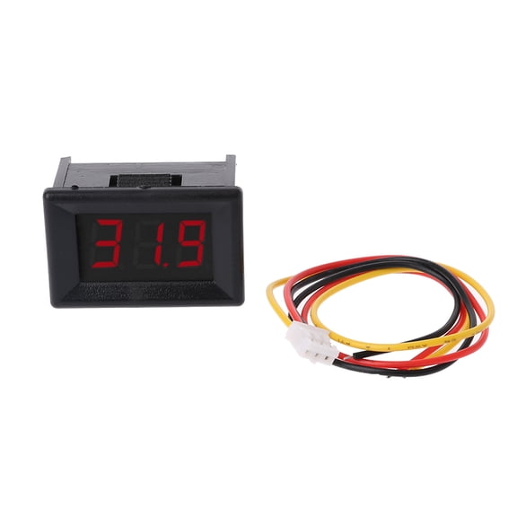 Mini Digital Voltmeter 0.36 Inch Three-Wire 0-100V Voltage Tester for Measuring the Car Battery Voltage Lightweig