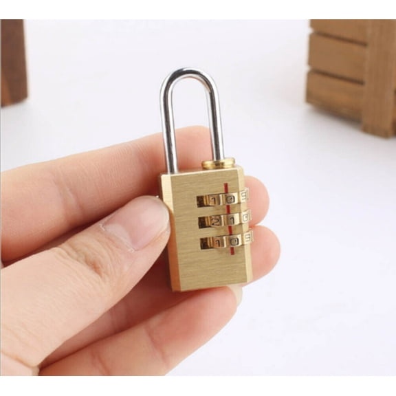 Mini Digits Number Padlock Brass Combination Lock Password Lock Password Code 2pcs