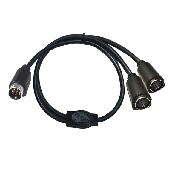 Mini Din 8-Pin Splitter Y Adapter Cable Mini Din 8 Cored Auditory/Video Cable S-Video Set-Top Box Cord 50CM