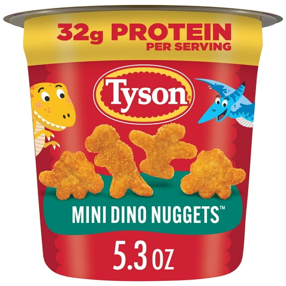 Tyson Mini Dino Nuggets Cup, 5.3 oz (Frozen, Fully Cooked)