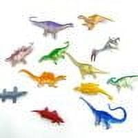 Mini Dinosaur Party Pack, 16-Piece Plastic Dinosaur Figures, Prehistoric Animal Toys for Kids, School Carnival Prizes, Gift Bag Fillers, Preschool Learning Toys