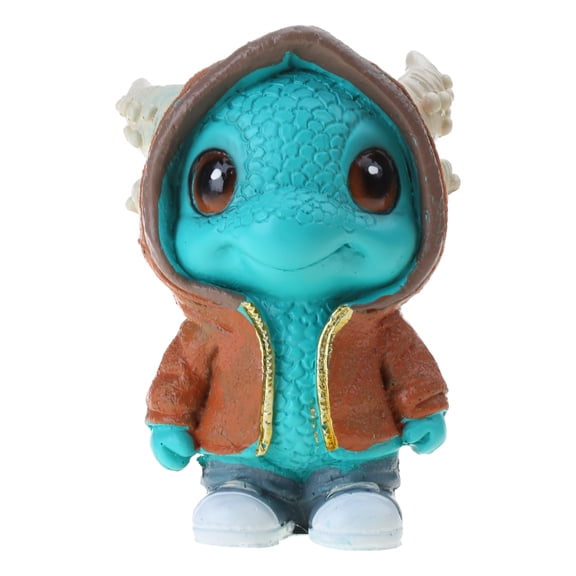 Mini Dinosaur Statue Halloween Ornaments Desktop Decoration Evil Dragon Baby