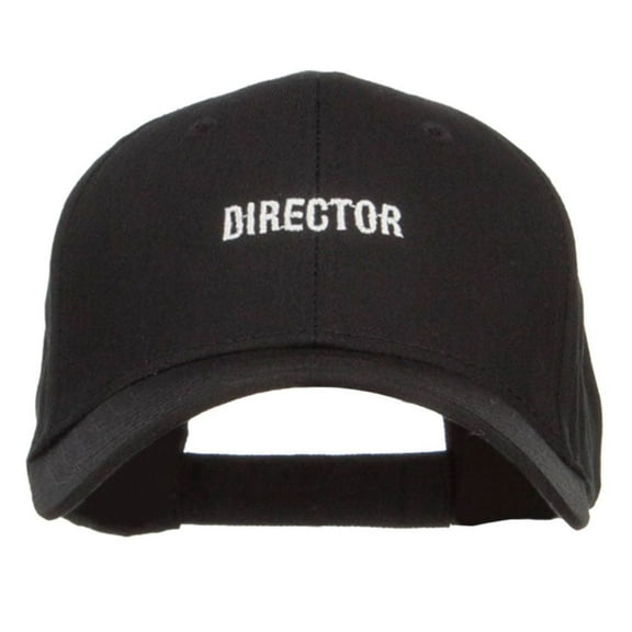 Mini Director Embroidered Cotton Cap - Black OSFM