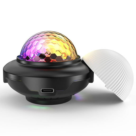 Delibang Mini Disco Ball Lights, USB RGB LED Party Lights Sound Activated w/ Cover DJ Lighting Room Car Deco