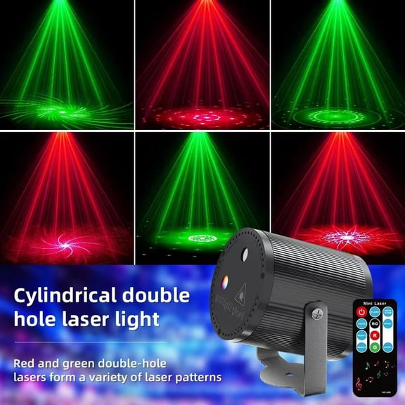 Mini Disco Light Party Light Sound Activated dj Equipment 2 Pack