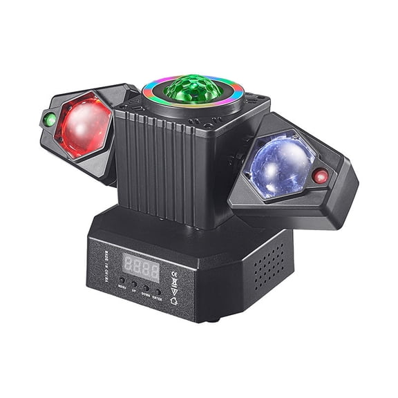 Mini Disco Light RGBW LED Moving Head Stage Light with DMX512 Control for Party Wedding Event Lighting