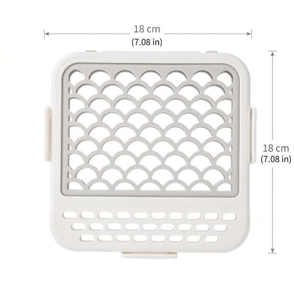 Mini Dishwasher Storage Basket for Small Items,Portable Cutlery and Utensil Cleaning Box,Heat Resistant Drainage organizer for Kitchen Gadgets and tools,White