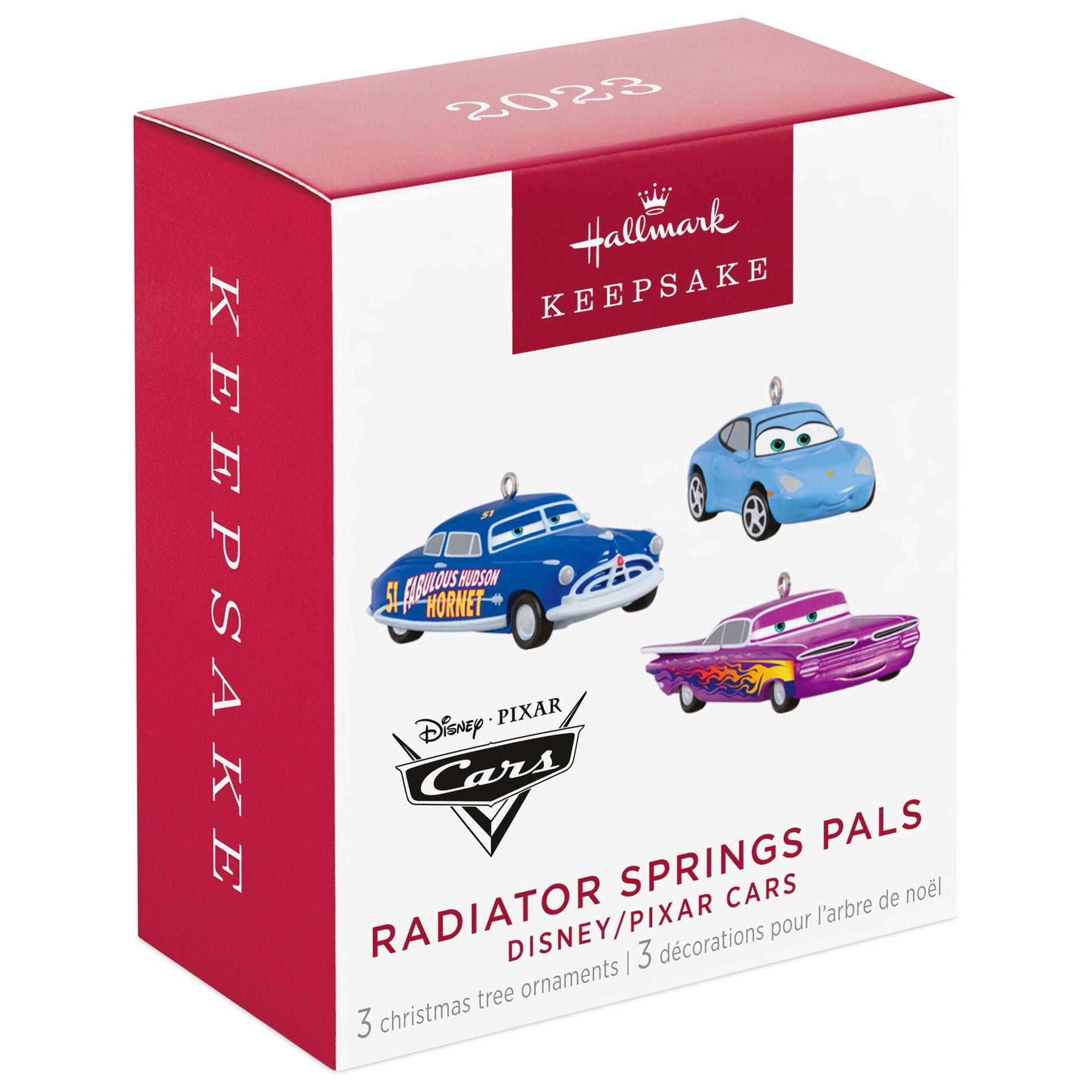 Hallmark 2023 Keepsake Miniature Disney/Pixar Cars Ornaments, Set