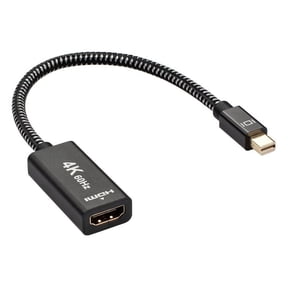 Mini DisplayPort to HDMI Adapter, Mini DP(Thunderbolt) to HDMI Adapter, Gold-Plated Braided,Compatible with MacBook Air/Pro, Microsoft Surface Pro/Dock, Monitor, Projector and More