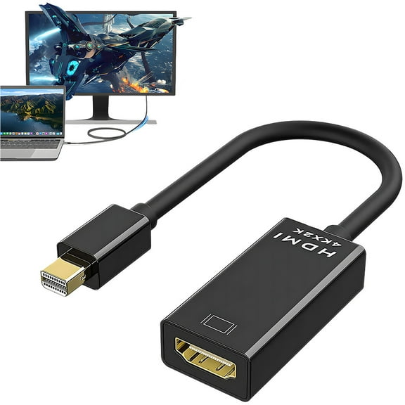 Mini DisplayPort to HDMI Adapter, Mini DP(Thunderbolt) to HDMI Adapter, Thunderbolt 2 to HDMI Compatible with MacBook Air/Pro, Microsoft Surface Pro/Dock, Monitor, Projector