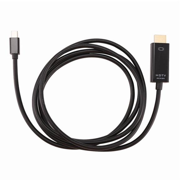 Mini DisplayPort to Cable 4K Mini DP to 6 Feet Cable for Air/Pro, Pro/Dock, Monitor, Projector,1 x 1.8M HD Adapter cable,Black