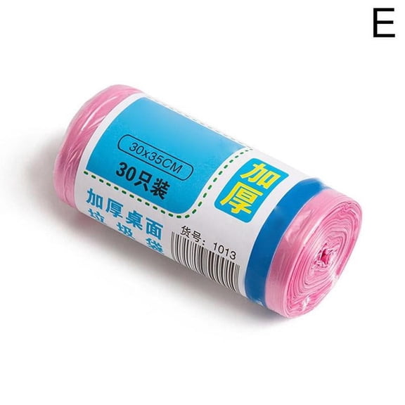 Mini Disposable Plastic Small Garbage Bags 1 Roll Portable Household Trash Bin Liners for Bathroom Office