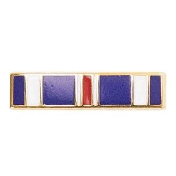 Mini Distinguished Flying Cross Ribbon Pin 11/16"  1/8" Gold Trim - Novelty Pin