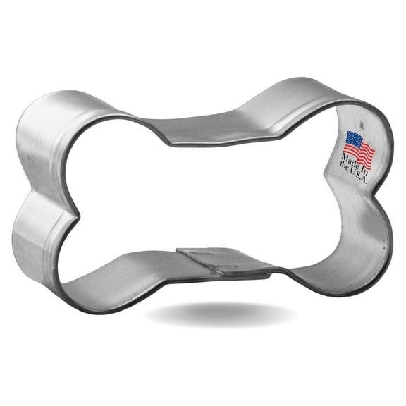Mini Dog Bone Cookie Cutter 1.5 in M196 Made in the USA Foose Cookie Cutters Tin Plated Steel Cookie Mold