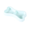 thumbnail image 1 of Mini Dog Bowls, 2 in 1 Bone Shaped Small Pet Feeder Plastic Water Food Container for Puppy Dog Cat Small Animals, 1 of 6