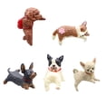 thumbnail image 1 of Mini Dog Desk Figurines – Set of 5 Cute Resin Dog Car Dashboard Decoration, Mini Dogs Ornament for Computer Monitor Home Desk Office, 1 of 6