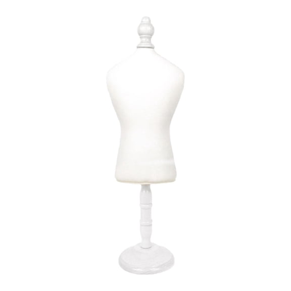 Mini Dog Dress Form Display Stand Doll Model Rack Clothes White