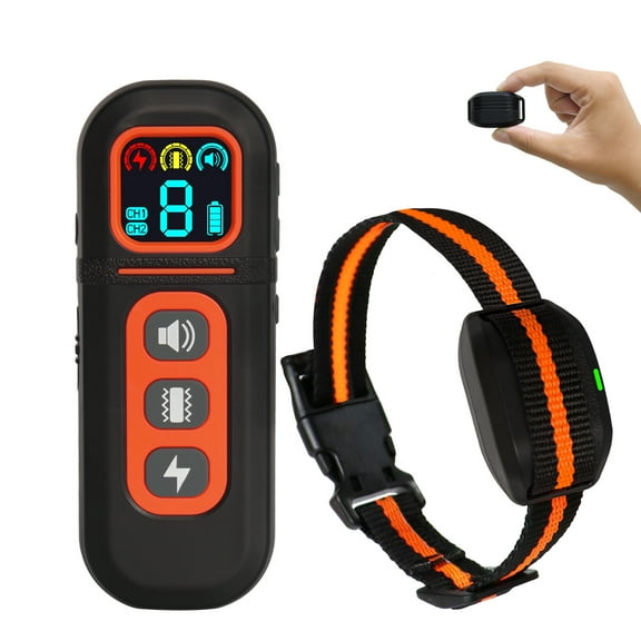 Mini Dog Training Collar for Small Dogs (5-15lbs), Ultra-Lightweight & Compact E-Collar with Color Screen Remote, 3 Humane Modes (Beep, Vibration, Gentle Static) for Behavior Training