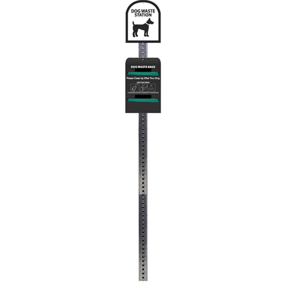 Mini Dog Waste Station / Tie-Handle Roll (Black)