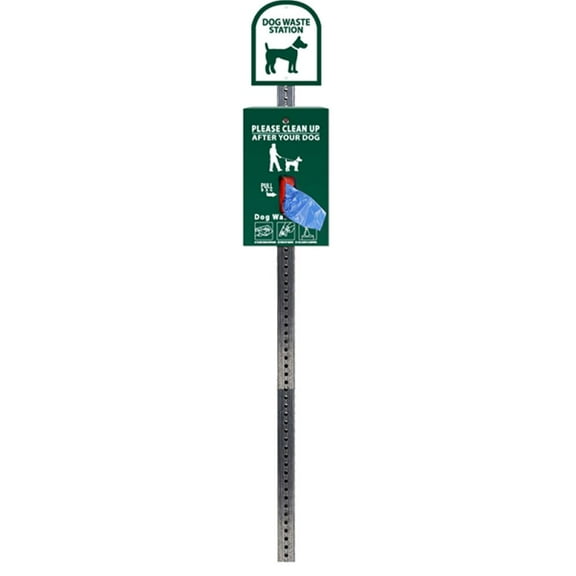 Mini Dog Waste Station / Tissue-Style Bag System (Green)
