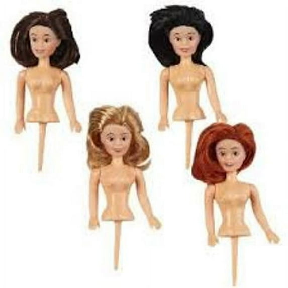 Wilton Mini Doll Pick Cake Decorations, 4 ct. 1511-1019
