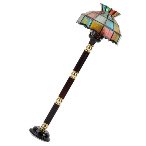 Mini Dollhouse Floor lamp, LED Miniature Lighting for Dolls House Decor, Functional Light, Furniture 1:12 Miniature Doll House Accessory