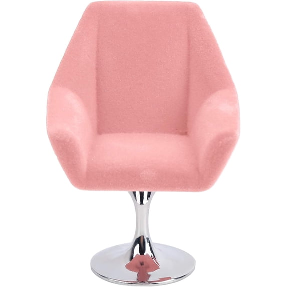 Mini Dollhouse Sofa Chair, 1:12 Miniature Armchair Miniature Doll House Rotate Flocking Chair Mini Flocking Sofa Furniture Model Decoration Dollhouse Accessory