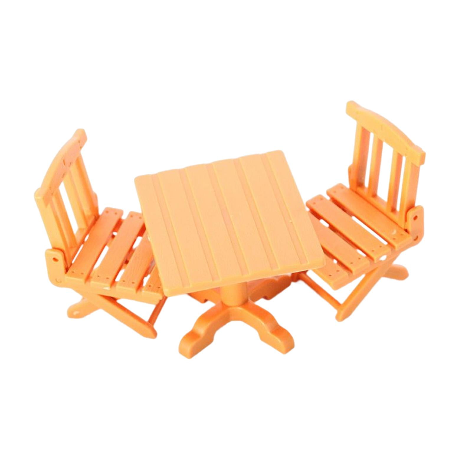 Mini Dollhouse Table Chairs ,DIY Craft Model Handmade Dollhouse ...