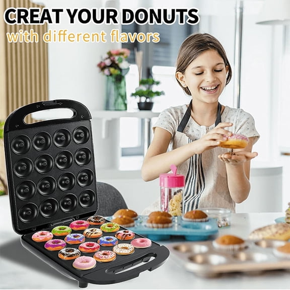 Mini Donut Maker 16 Hole Non-Stick Double Sided Heating 1400W