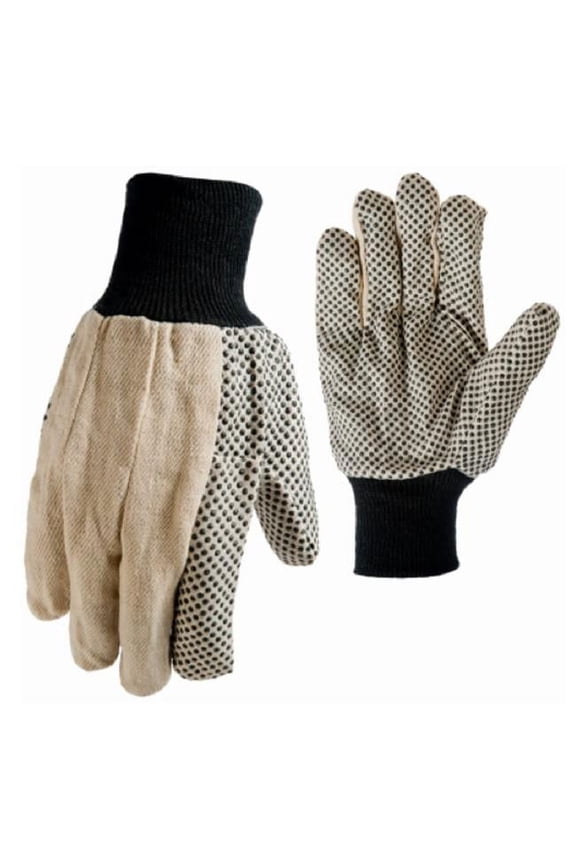 Mini Dots Cotton Canvas Gloves, Medium