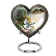Mini Dove Flying Over Roses Urns For Ashes - Urns For Human Ashes For Mother & Father - Keepsake Urns For Human Ashes - Keepsake Urns For Human Ashes - Ash Urns For HumansSize - 3inch, 1pcs