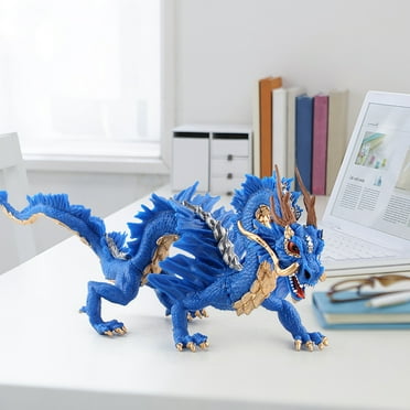 Mini Dragon Toy Figures - Plastic Rubbery Dragon Figurines in Assorted Colors and Styles - Kids Toys for Birthday Party Favors, Decorations