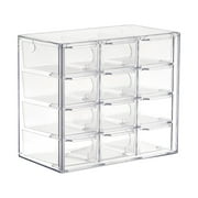 Mini Drawer Organizer Small Organizer with Drawers Earring Storage Box Desktop Storage Box Beads Organizer for Jewelry Home Room DIY Crafts 12 Drawers