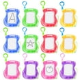 thumbnail image 1 of Mini Drawing Board, 12Pcs Small Magnetic Doodle Pad, Portable Backpack Keychain Doddle Board with Pen, Sketch Erasable for Kids Birthday Favors Classroom Rewards(Random Colors), 1 of 7