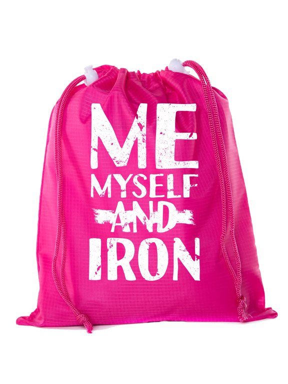 Mini Drawstring Gym Bags, Inspirational Gym Bags with Workout Motivation Quotes